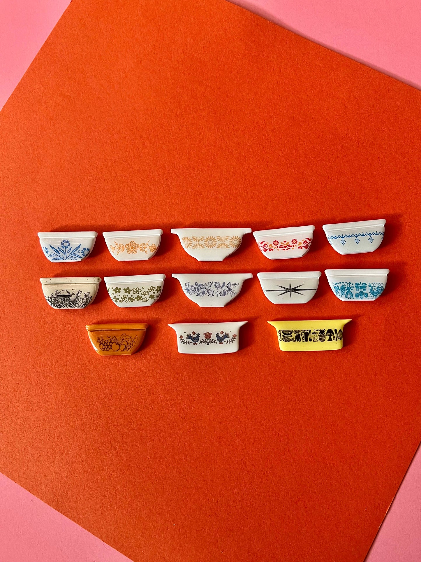 Pyrex Magnets: Butterfly Gold