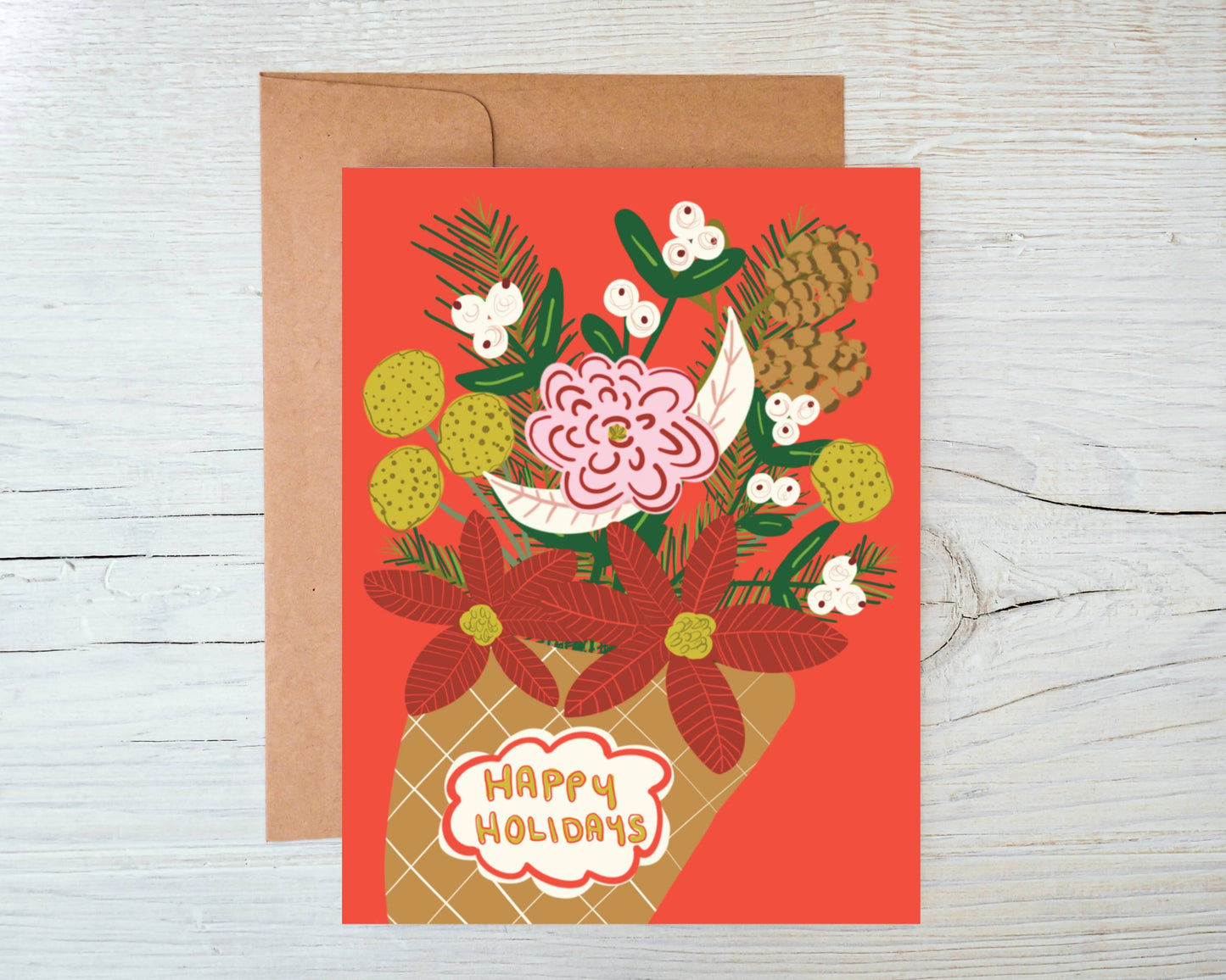 Holiday Bouquet - Happy Holidays