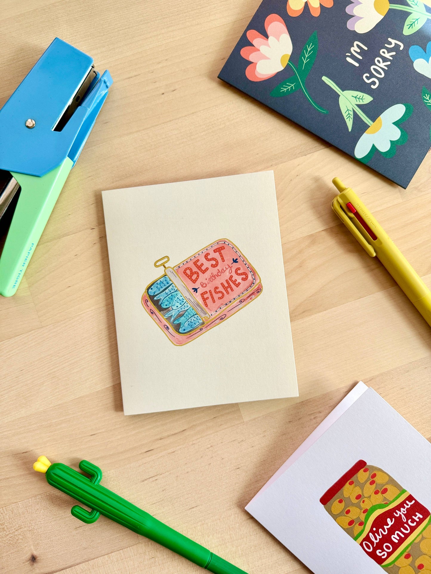 Best Birthday Fishes - Funny Sardine Birthday Card