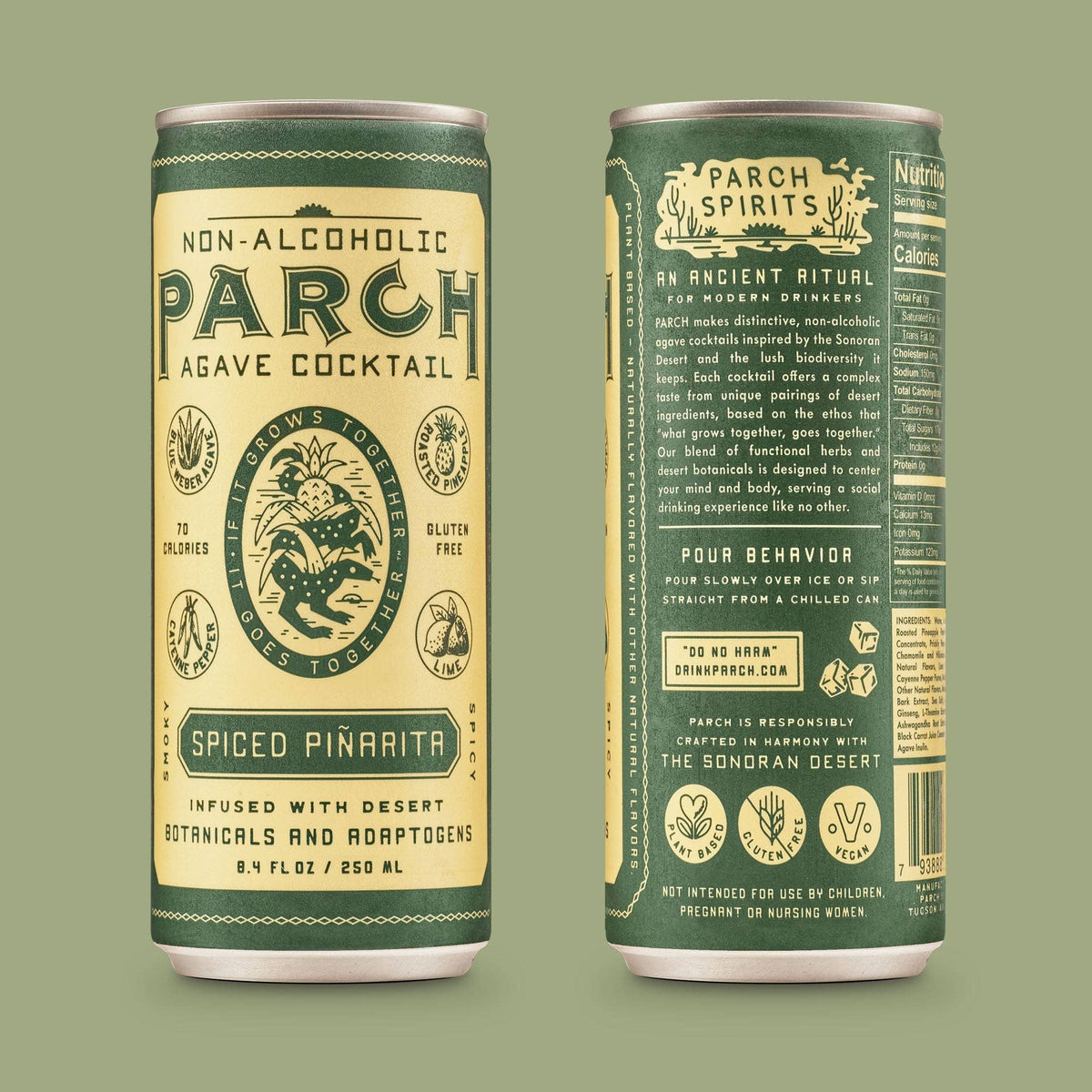 PARCH Spiced Piñarita Non-Alc Agave Cocktail (6x 4-packs)