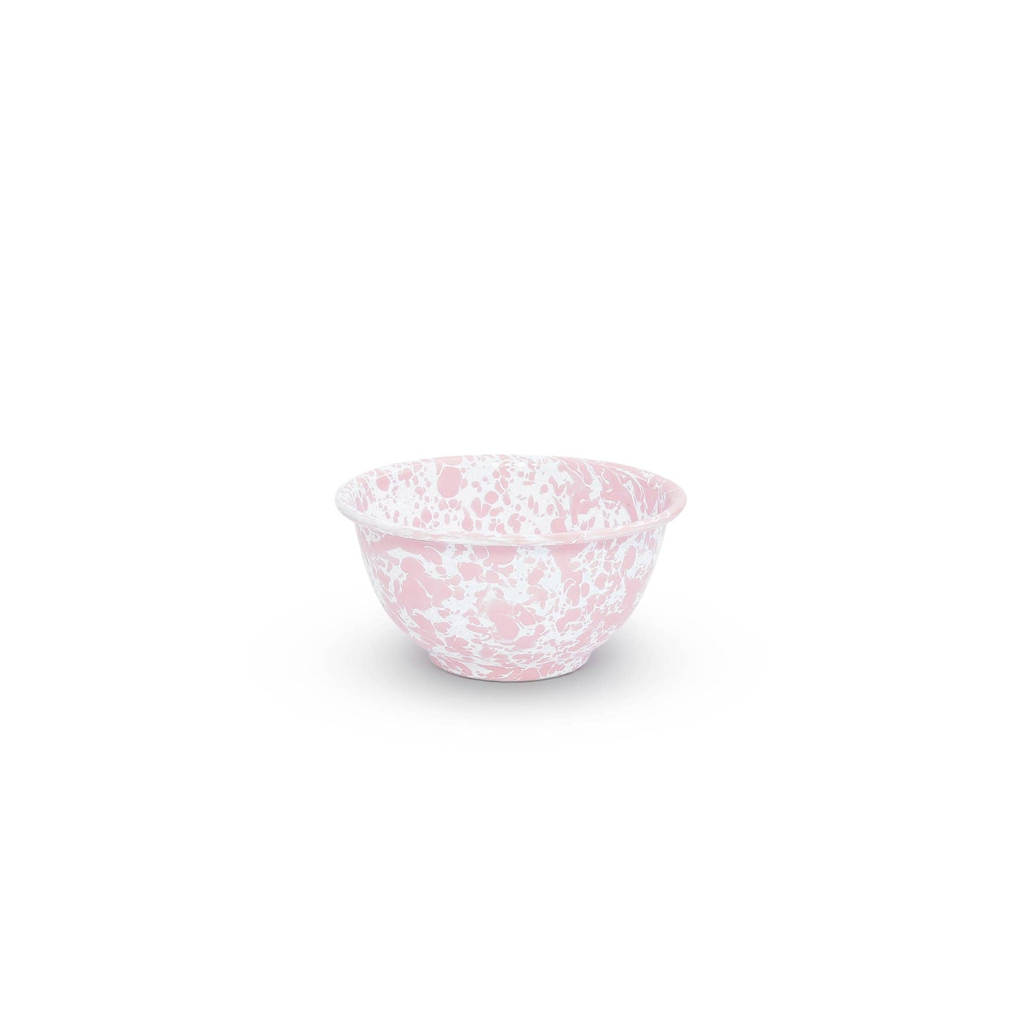 Splatter Enamelware Small Footed Bowl: Blue & White