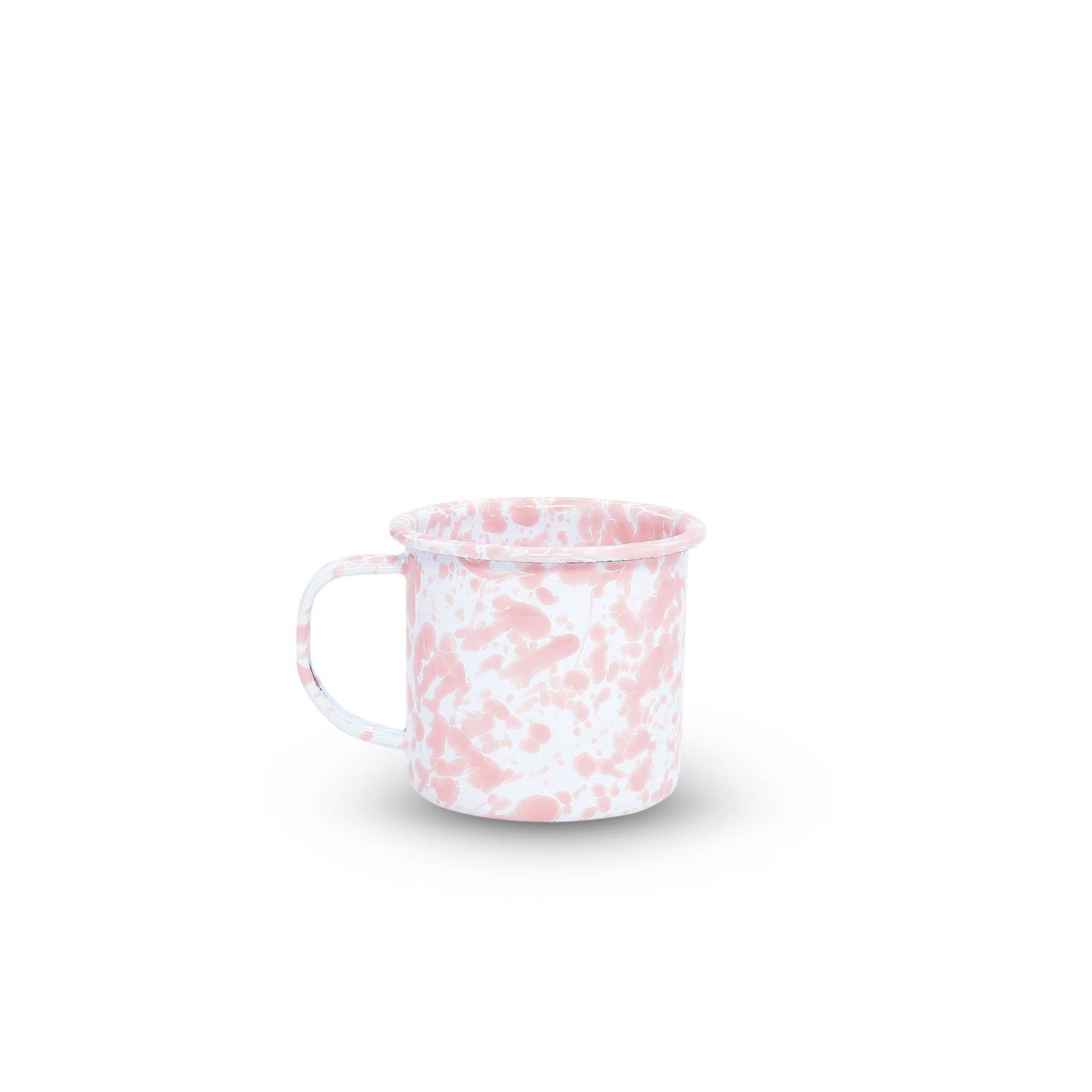 Splatter Enamelware 12 oz Mug: Blue Splatter