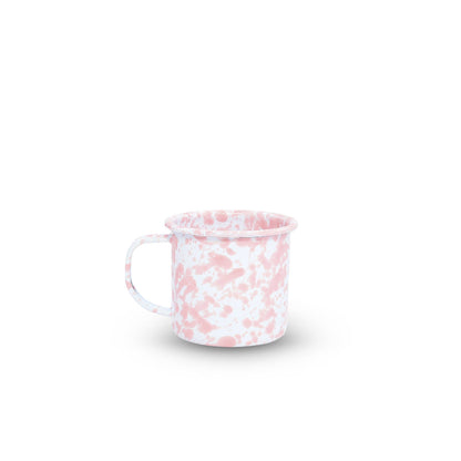 Splatter Enamelware 12 oz Mug: Blue Splatter