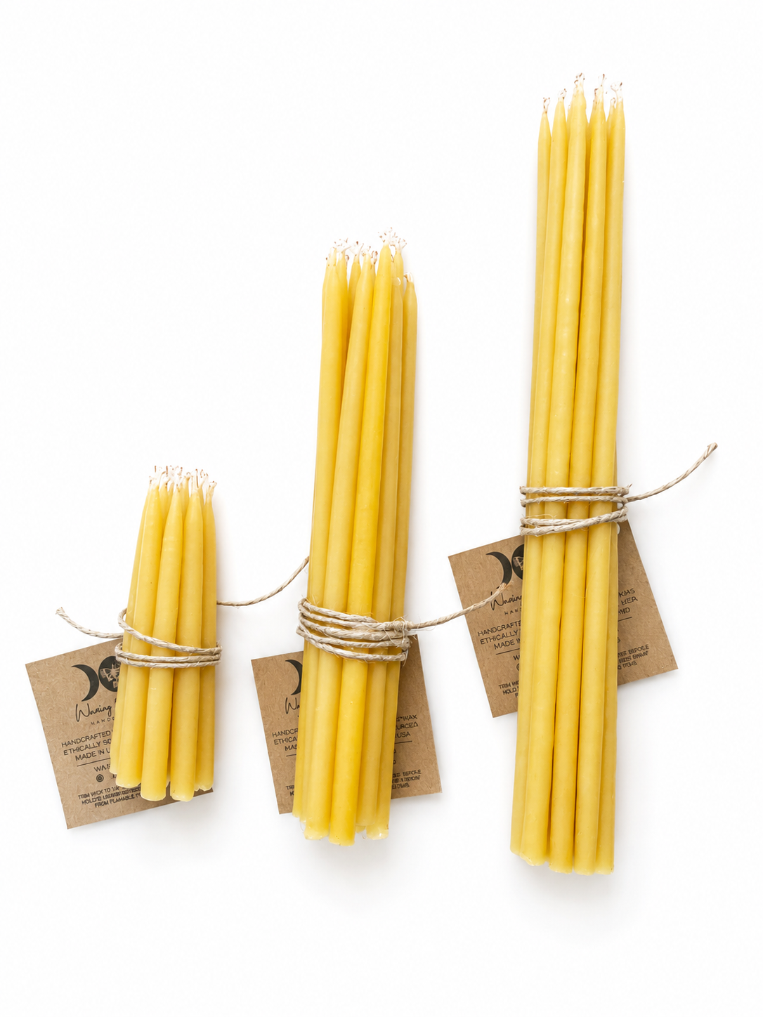 Beeswax Birthday Candles | Meditation & Ritual | Set of 12: 3 inches