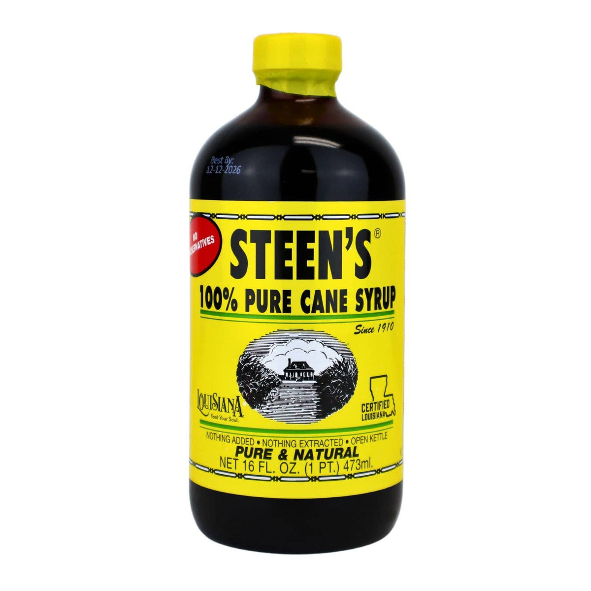 Steen's Pure Cane Syrup 2 Oz Mini or 16 Oz Glass Bottles: 16 Oz