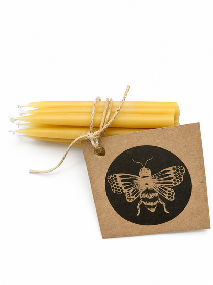 Beeswax Birthday Candles | Meditation & Ritual | Set of 12: 3 inches