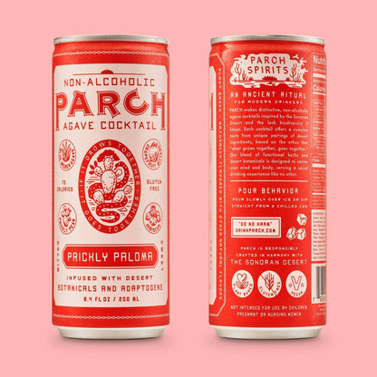 PARCH Prickly Paloma Non-Alc Agave Cocktail (6x 4-packs)