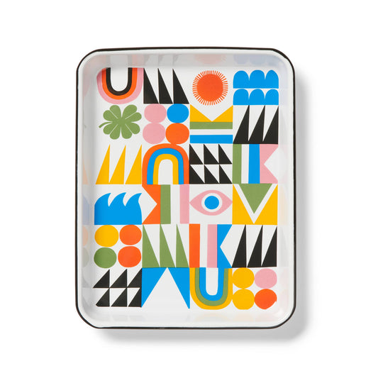 Lisa Congdon x CCH Brightside Enamelware Small Rect. Tray