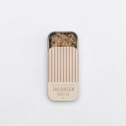 Infused Black Garlic Sea Salt Slide Tin