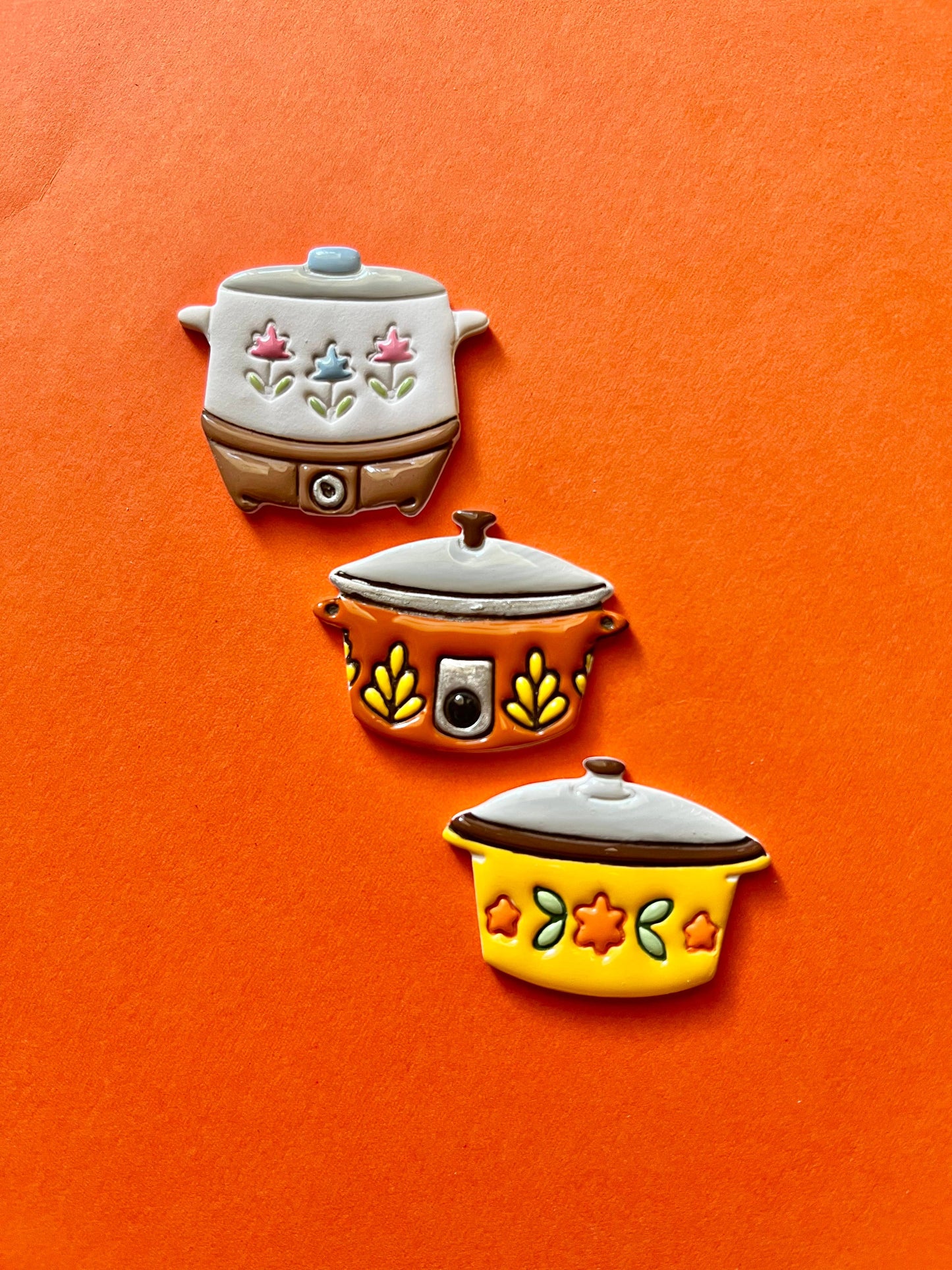 Magnet: Orange Crock Pot