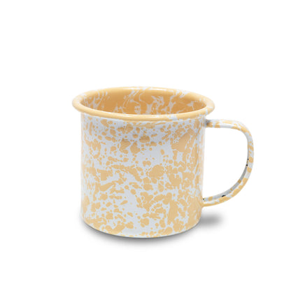 Splatter Enamelware 12 oz Mug: Blue Splatter