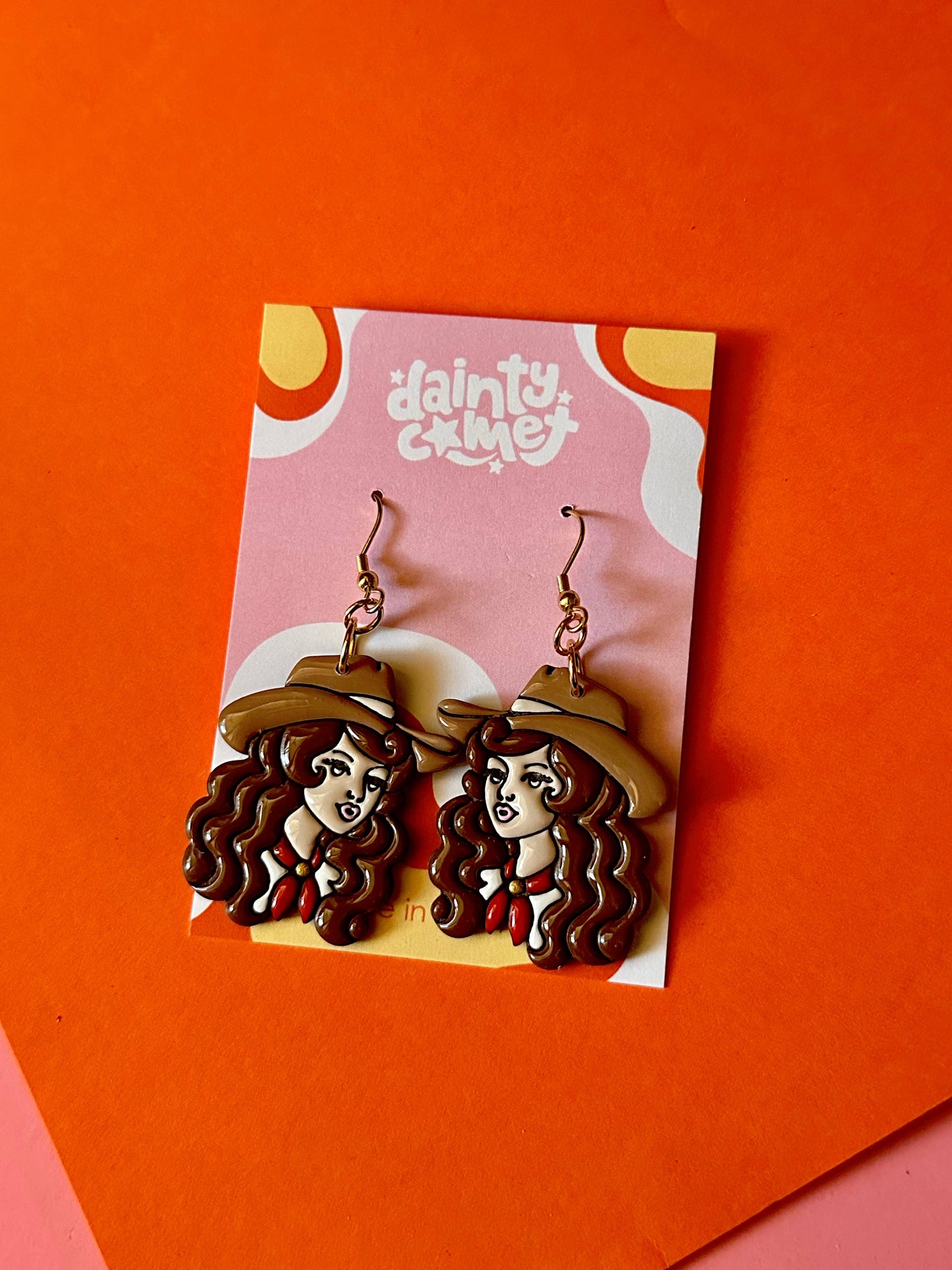 Handmade Earrings: Strawberry candy