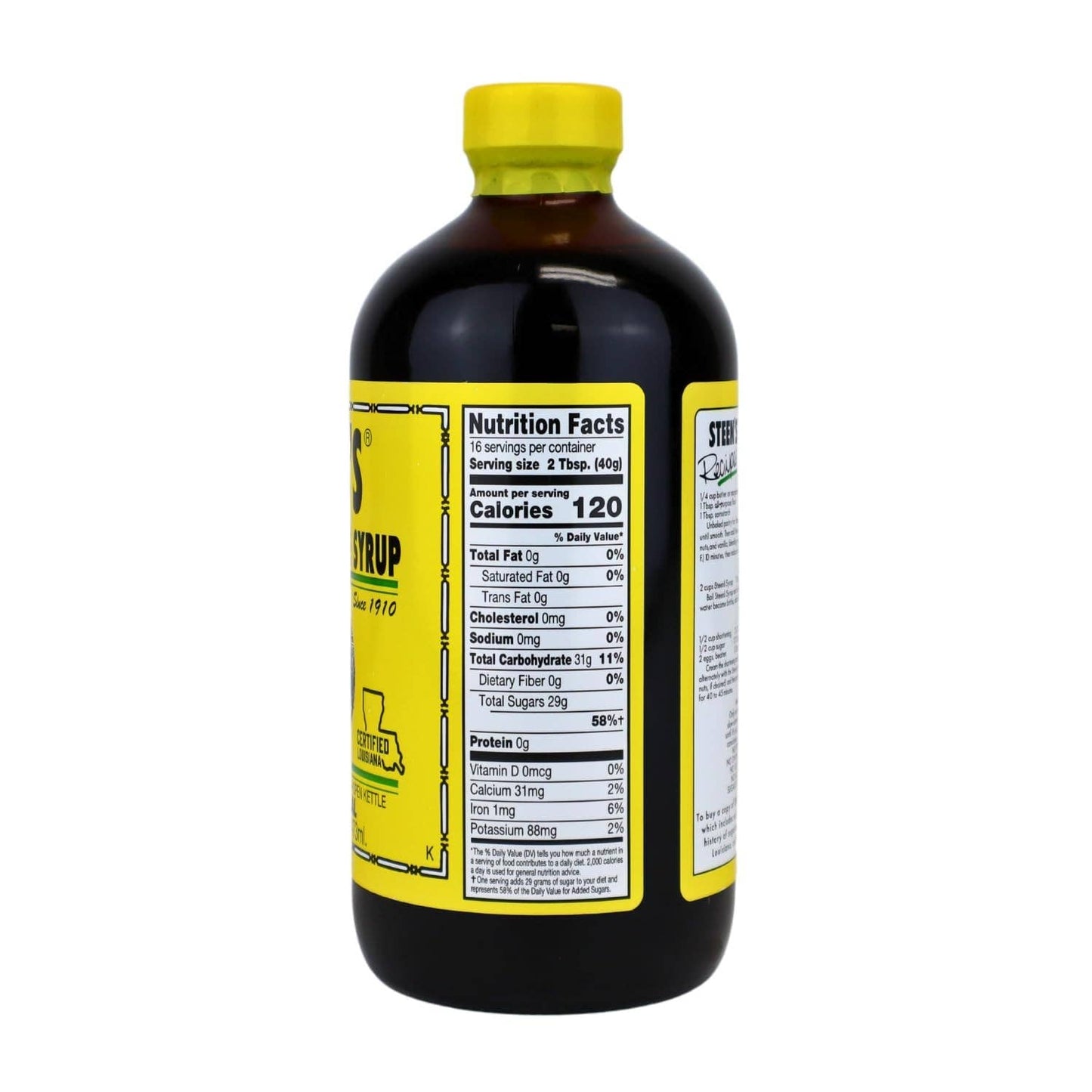 Steen's Pure Cane Syrup 2 Oz Mini or 16 Oz Glass Bottles: 16 Oz