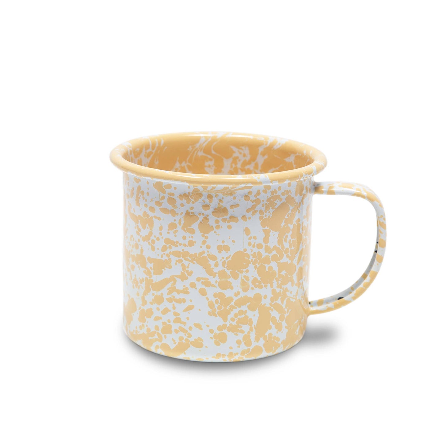 Splatter Enamelware 12 oz Mug: Blue Splatter