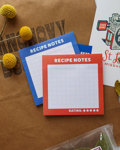 Recipe Notes | Sticky Notes for Recipe Reviews (Set of 2)