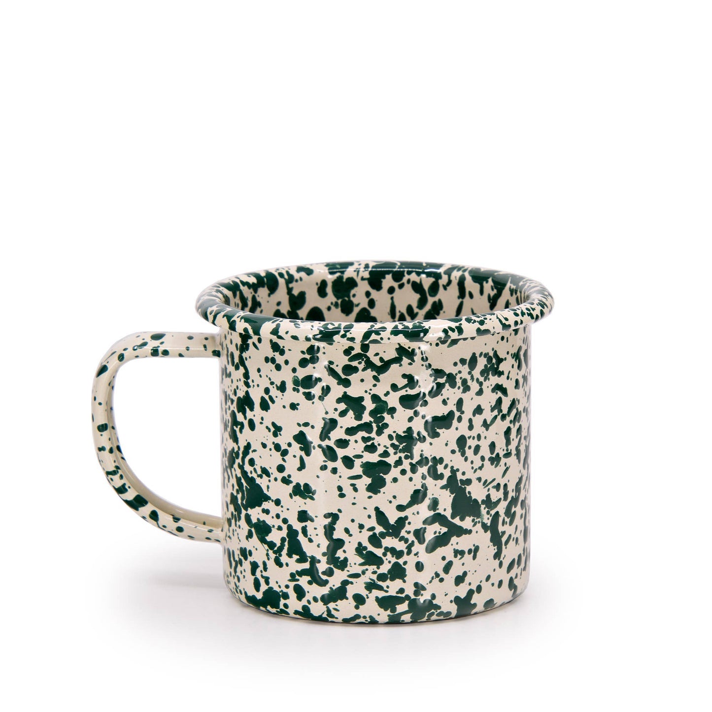 Splatter Enamelware 12 oz Mug: Red Splatter