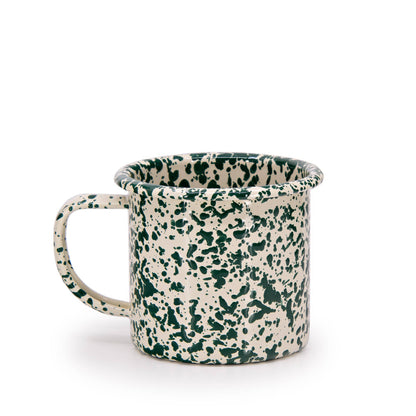 Splatter Enamelware 12 oz Mug: Red Splatter