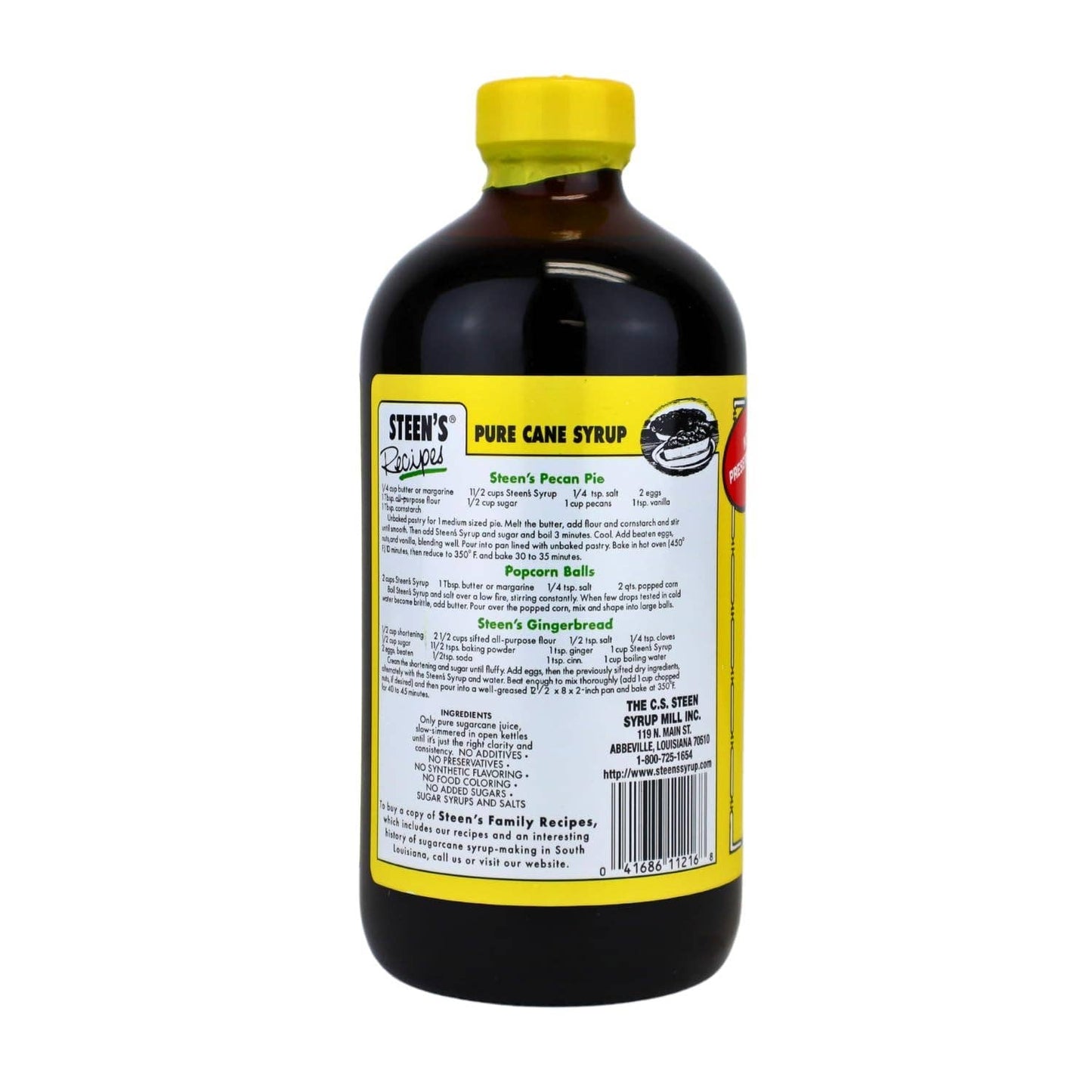 Steen's Pure Cane Syrup 2 Oz Mini or 16 Oz Glass Bottles: 16 Oz
