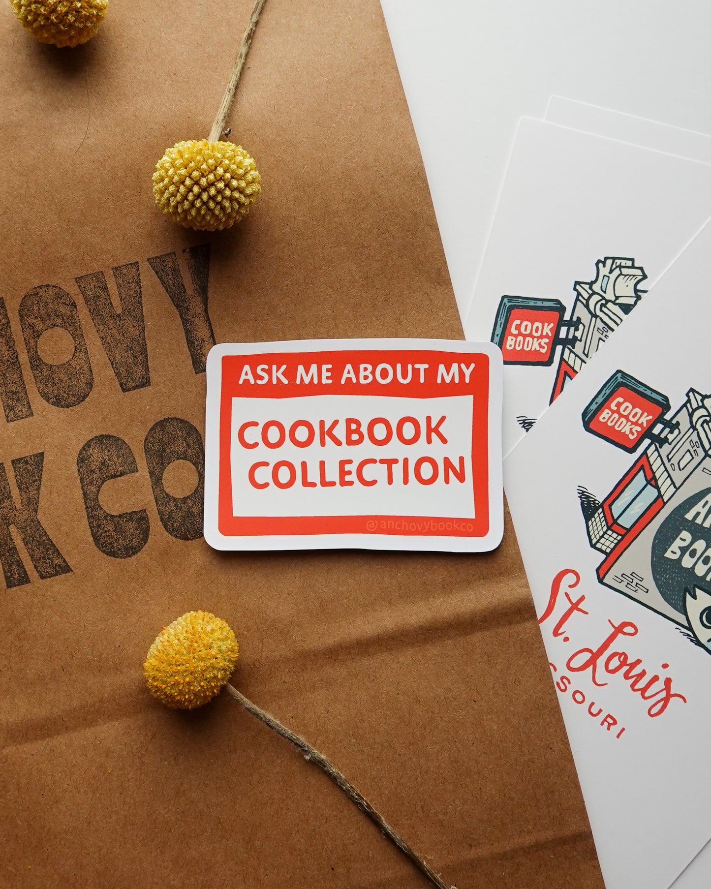 Sticker | Ask Me About My Cookbook Collection