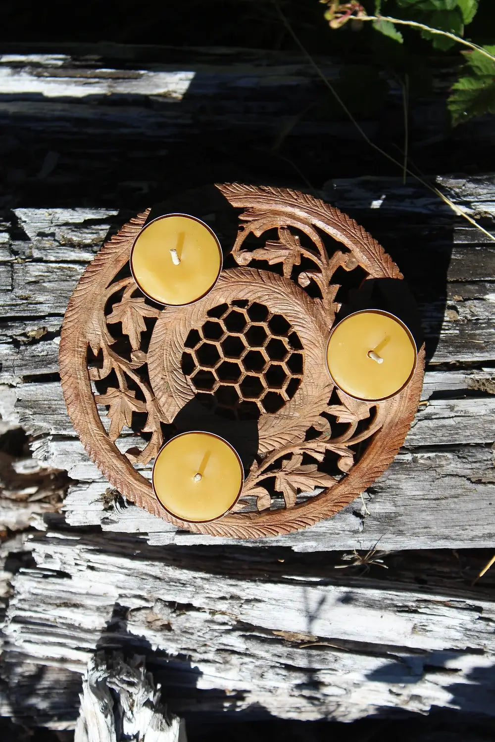 Beeswax Tealight Candles | 6 hr Burn Time | Box of 12