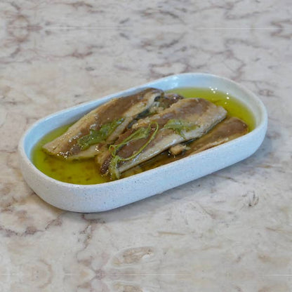 HORSE MACKEREL FILLETS IN OLIVE OIL, GARLIC AND PARSLEY