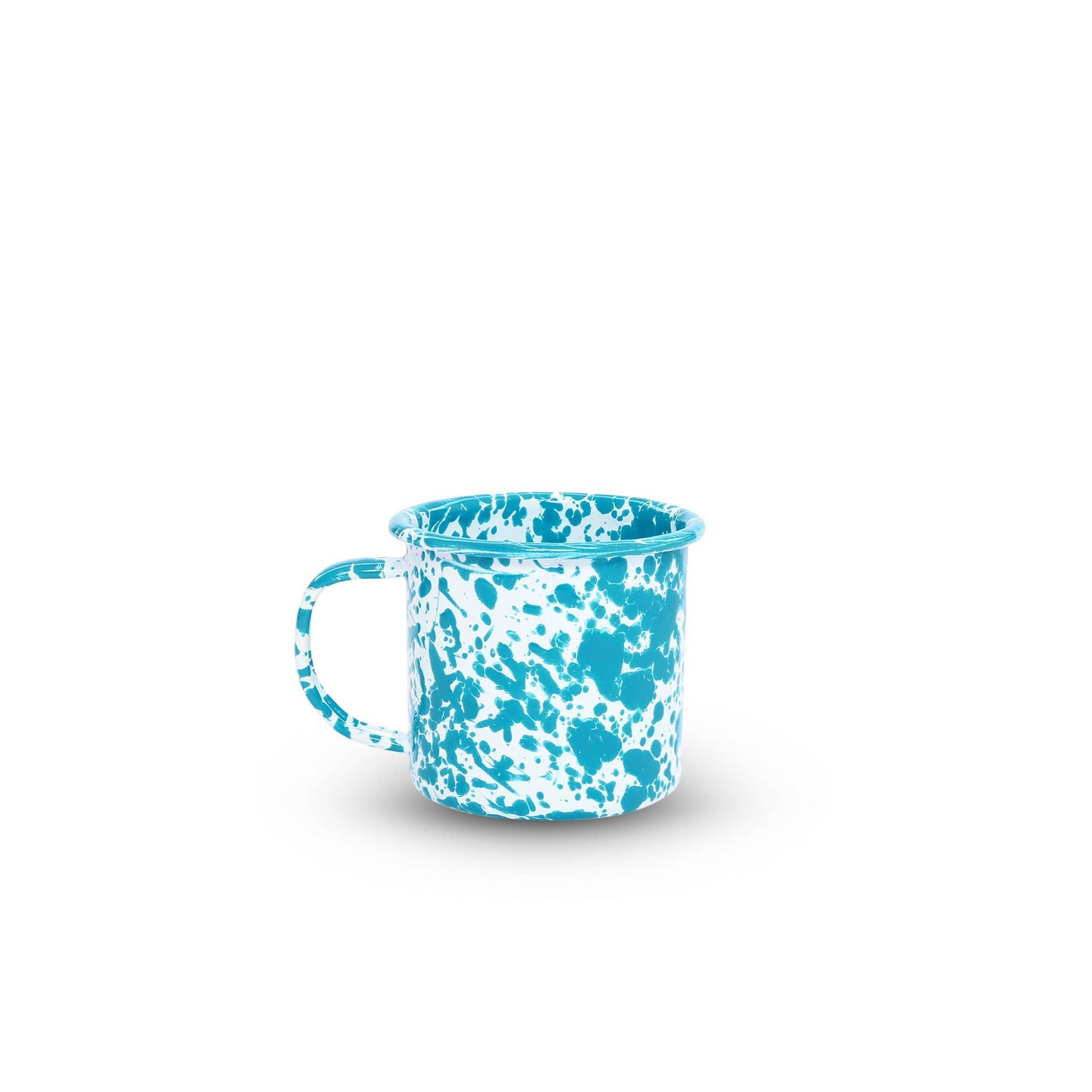 Splatter Enamelware 12 oz Mug: Red Splatter