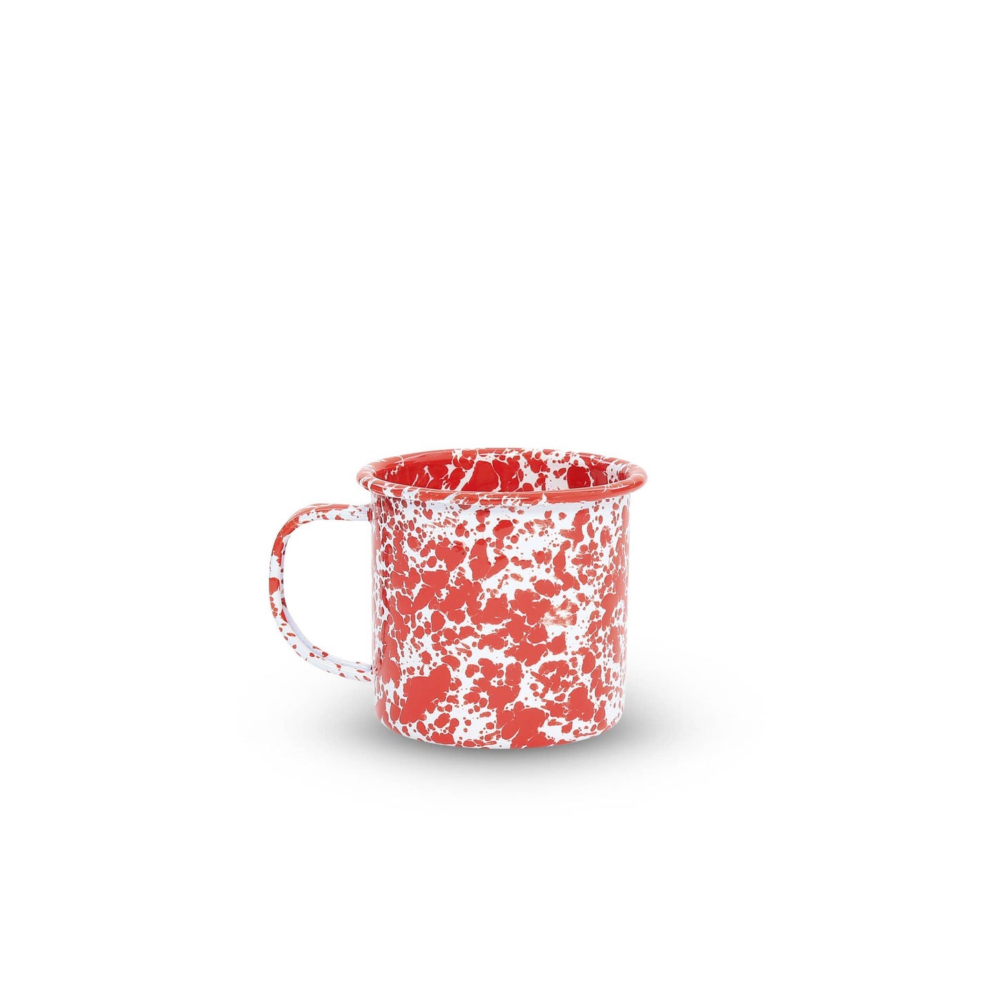 Splatter Enamelware 12 oz Mug: Blue Splatter