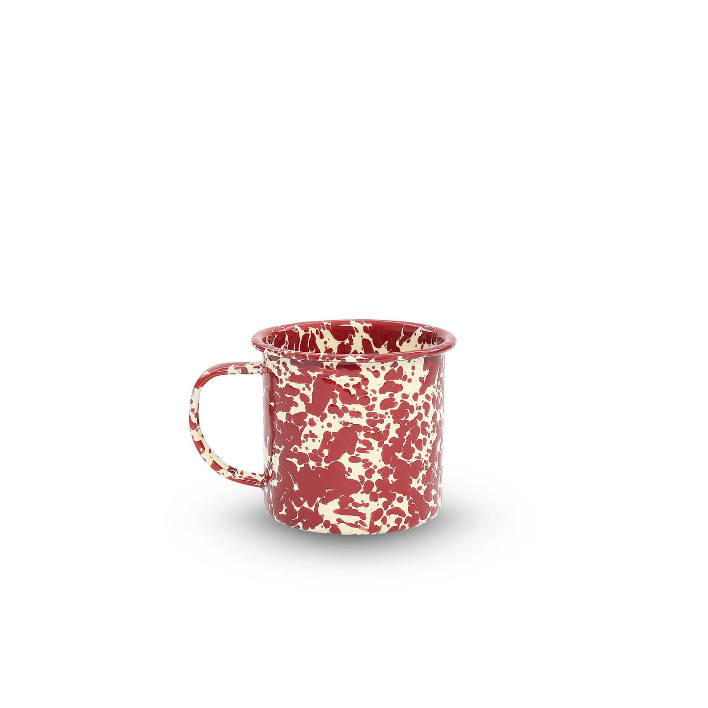 Splatter Enamelware 12 oz Mug: Blue Splatter