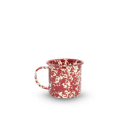 Splatter Enamelware 12 oz Mug: Blue Splatter