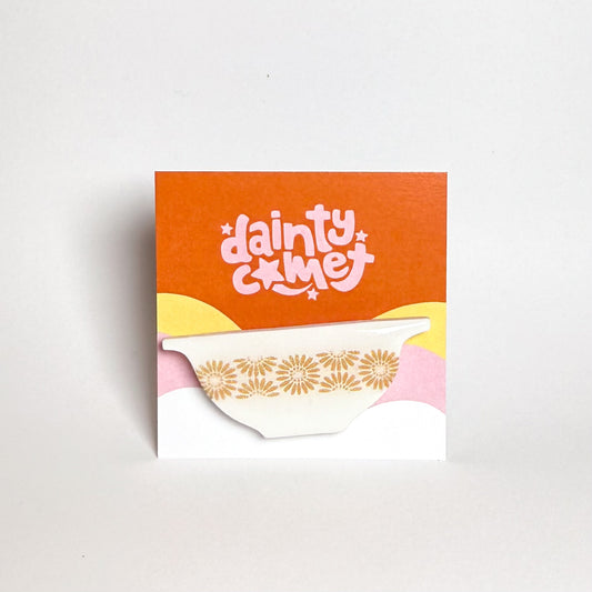 Pyrex Magnets: Yellow Daisy